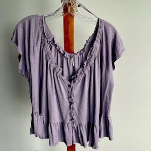Free People boho lilac top